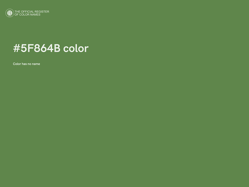 #5F864B color image