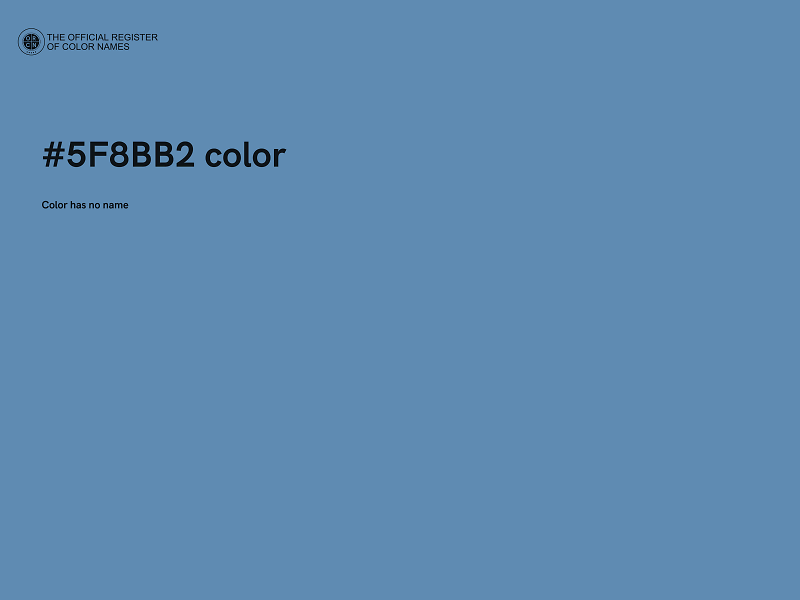 #5F8BB2 color image