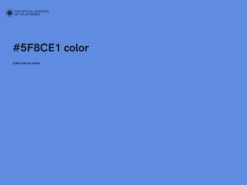 #5F8CE1 color image