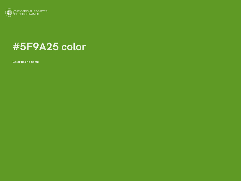 #5F9A25 color image