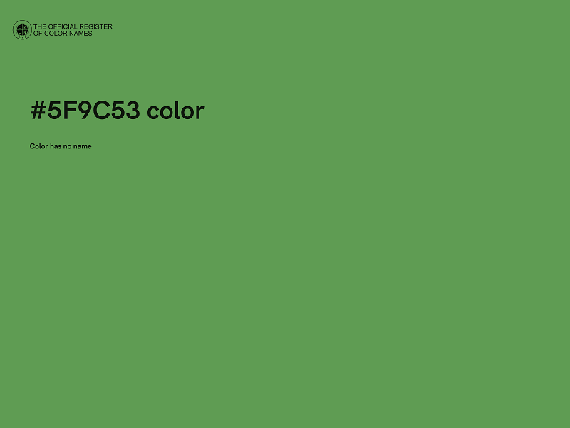 #5F9C53 color image