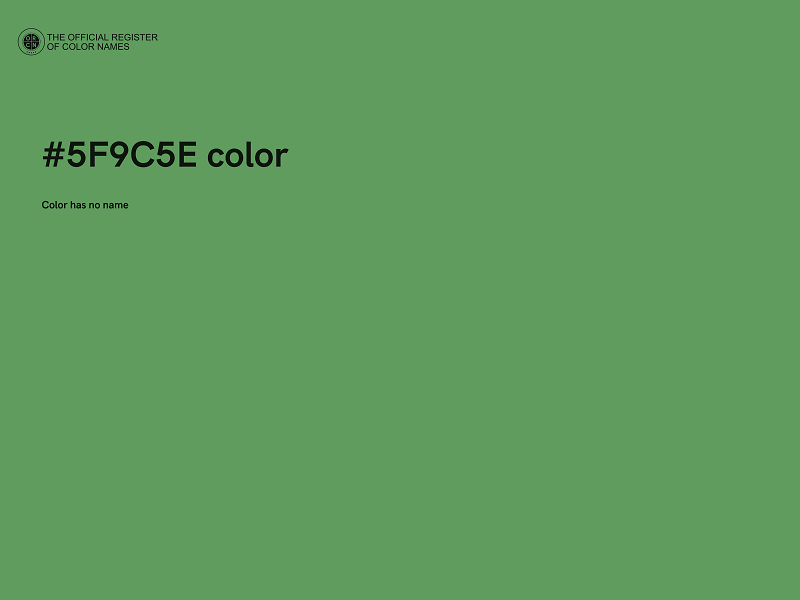 #5F9C5E color image