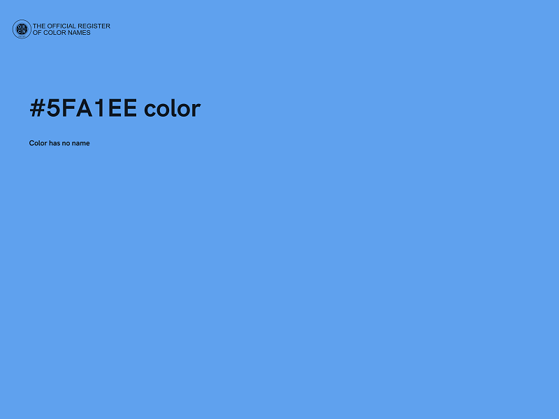 #5FA1EE color image