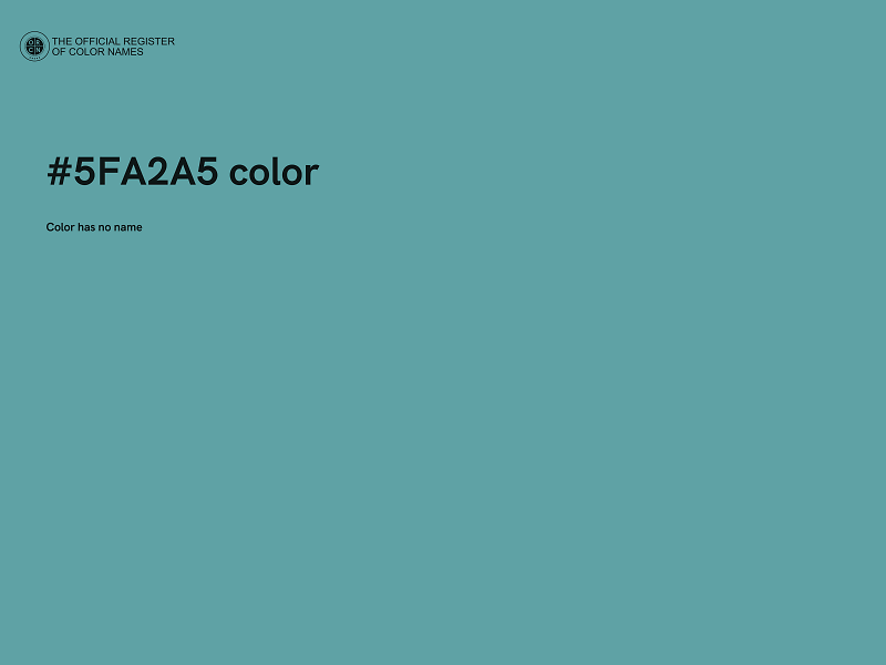 #5FA2A5 color image