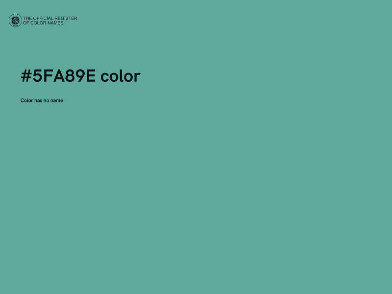 #5FA89E color image