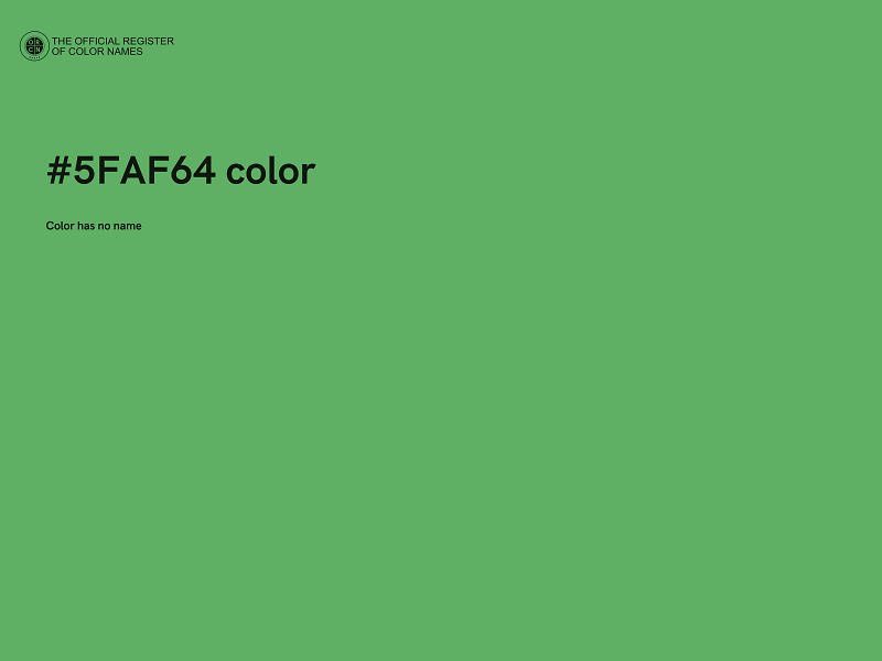 #5FAF64 color image