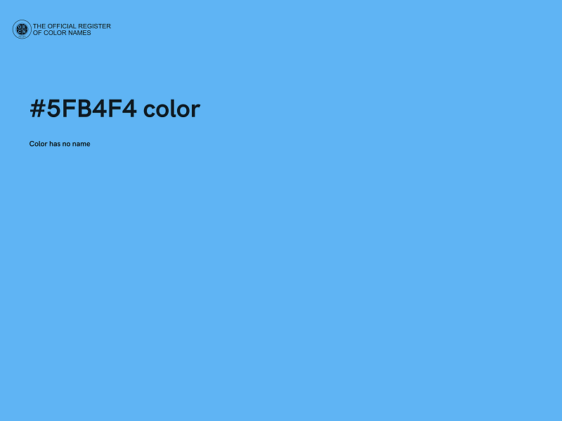 #5FB4F4 color image