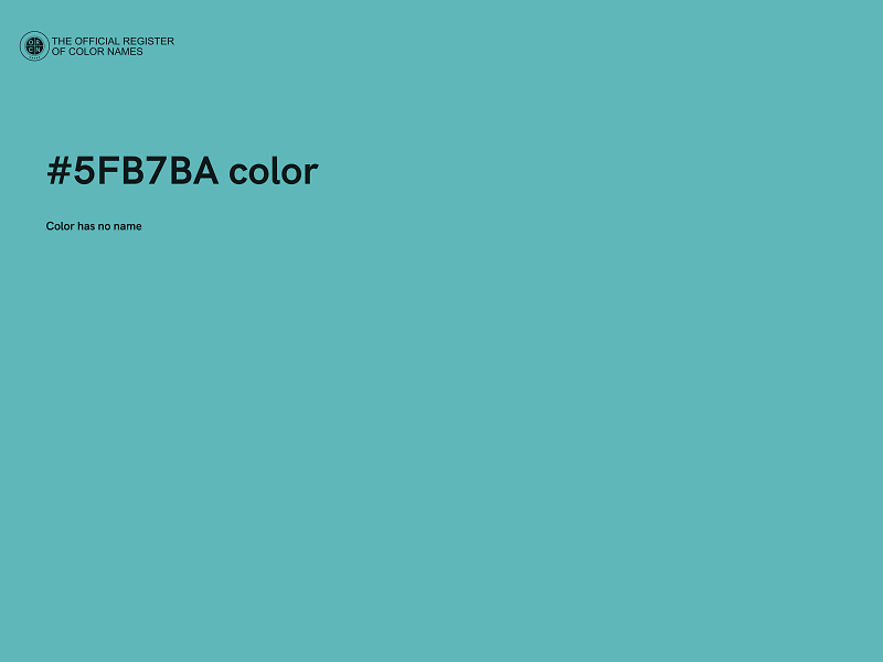 #5FB7BA color image