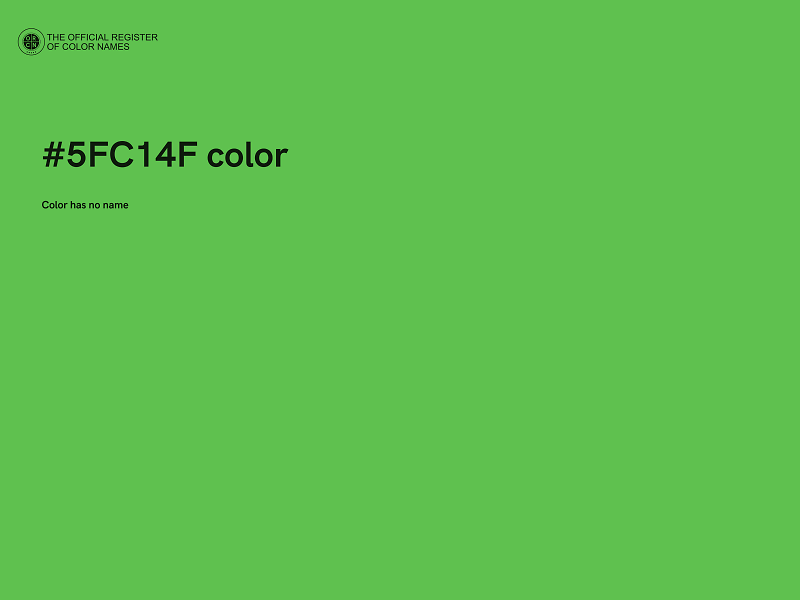 #5FC14F color image