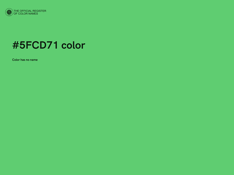 #5FCD71 color image