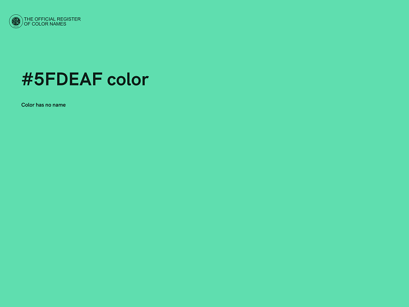 #5FDEAF color image