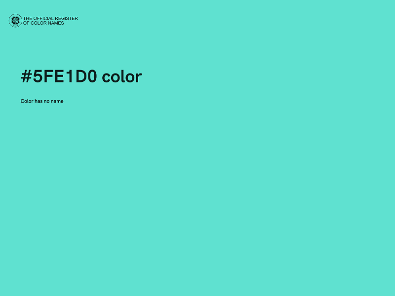 #5FE1D0 color image