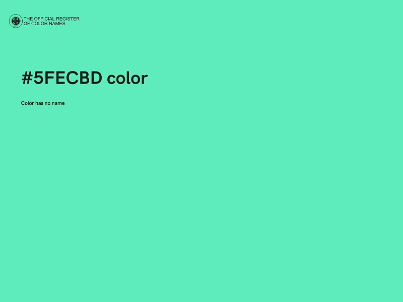 #5FECBD color image