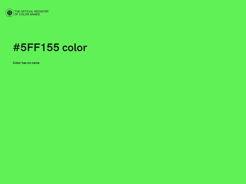 #5FF155 color image