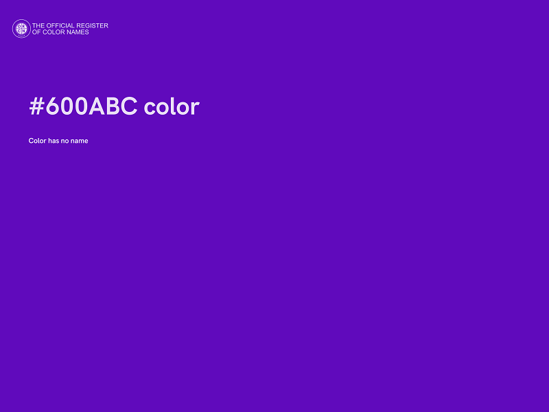 #600ABC color image