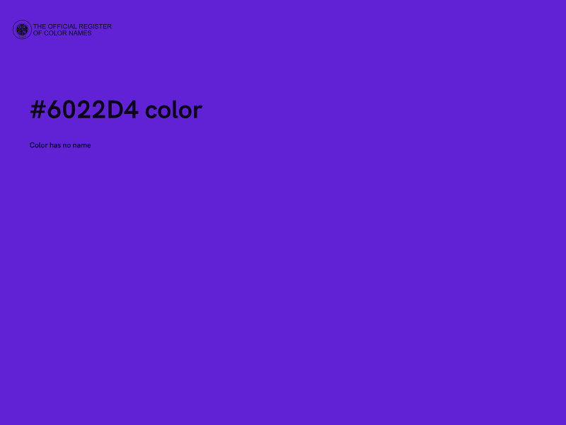 #6022D4 color image