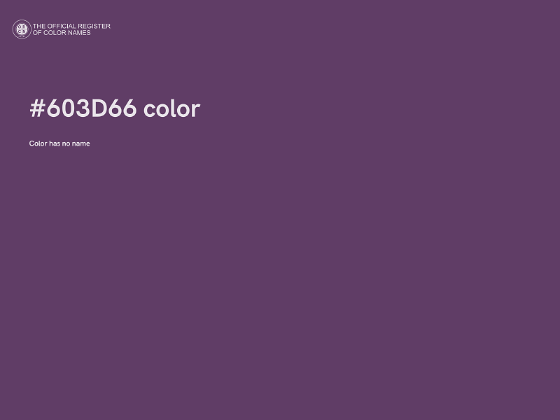 #603D66 color image