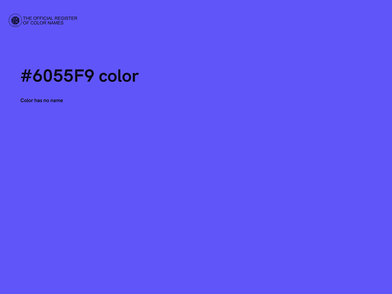 #6055F9 color image