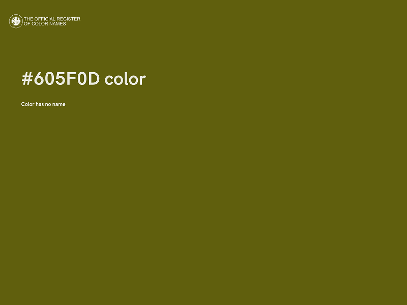 #605F0D color image