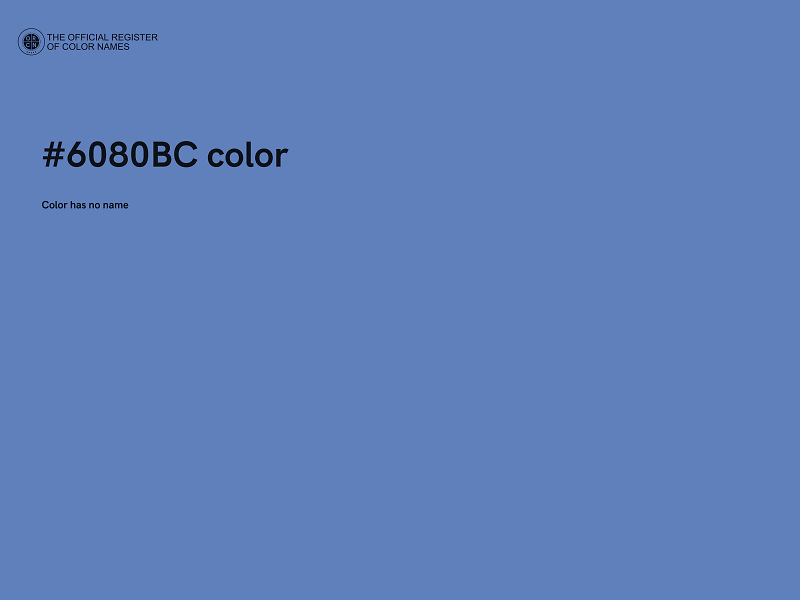 #6080BC color image