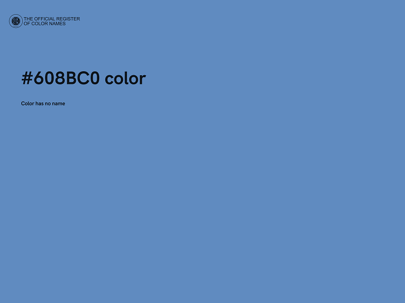 #608BC0 color image