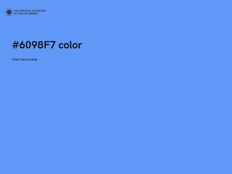 #6098F7 color image