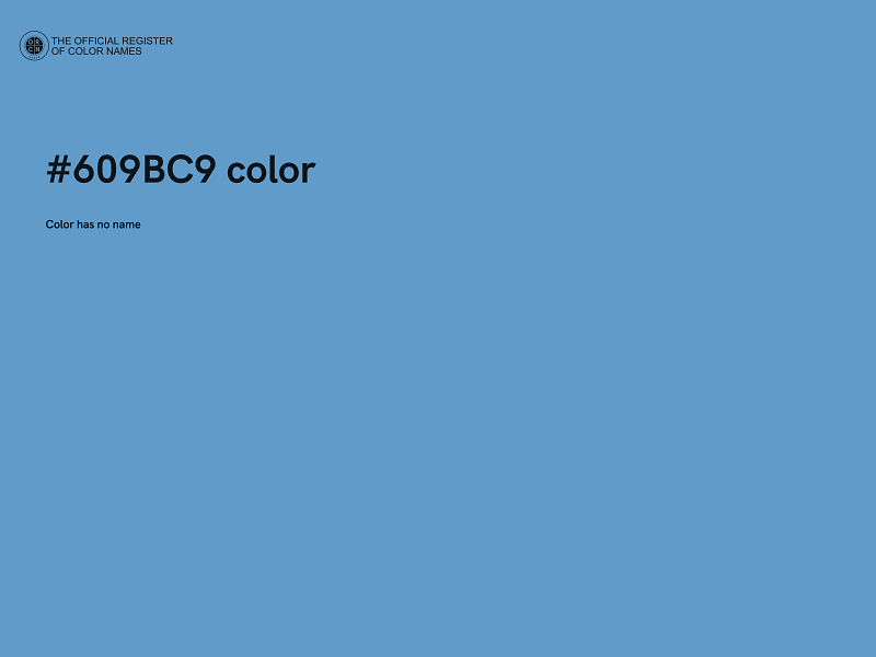 #609BC9 color image