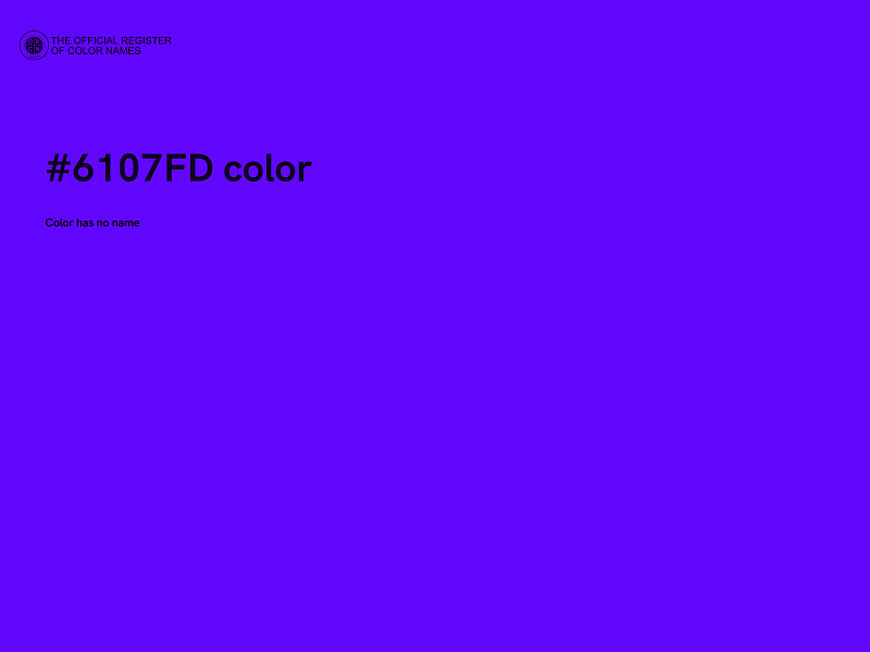 #6107FD color image