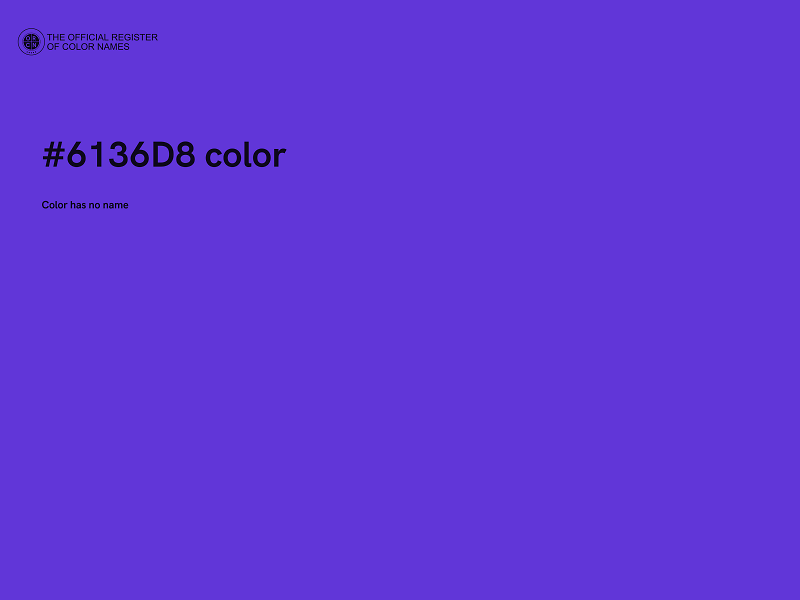 #6136D8 color image