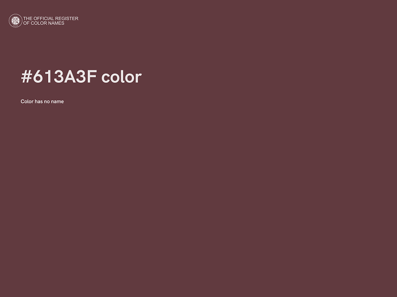 #613A3F color image