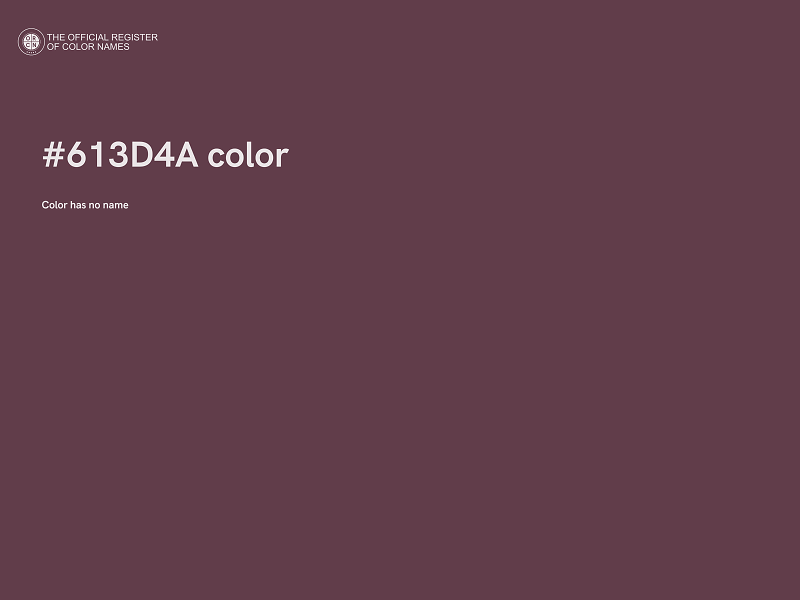 #613D4A color image