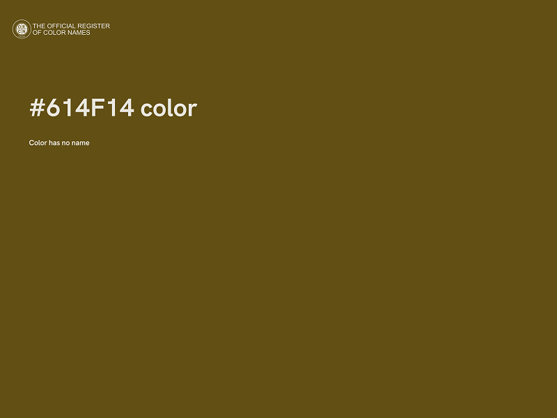 #614F14 color image