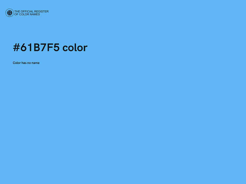 #61B7F5 color image