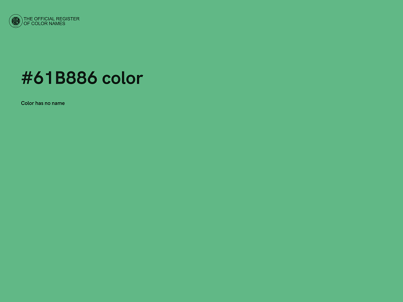 #61B886 color image