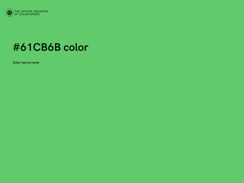 #61CB6B color image