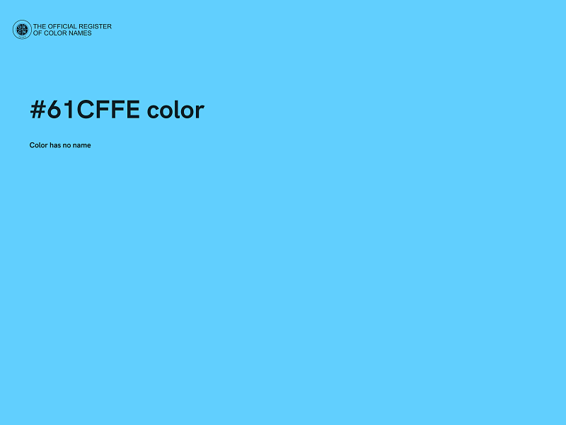 #61CFFE color image