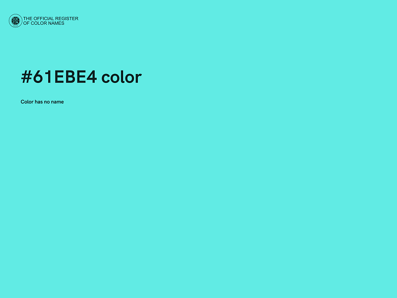 #61EBE4 color image