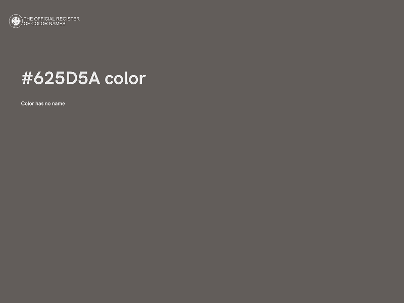 #625D5A color image