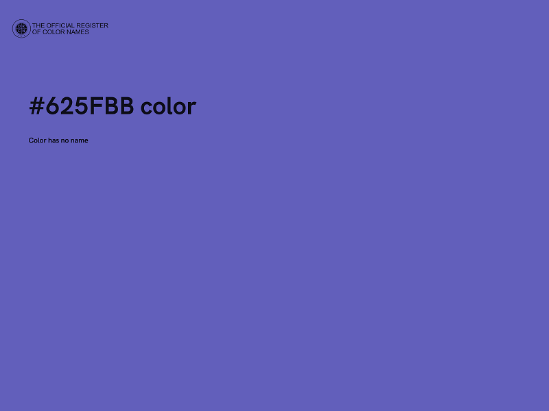 #625FBB color image