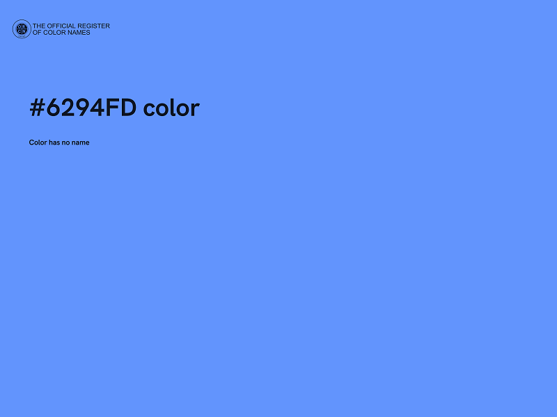 #6294FD color image