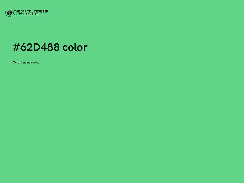 #62D488 color image