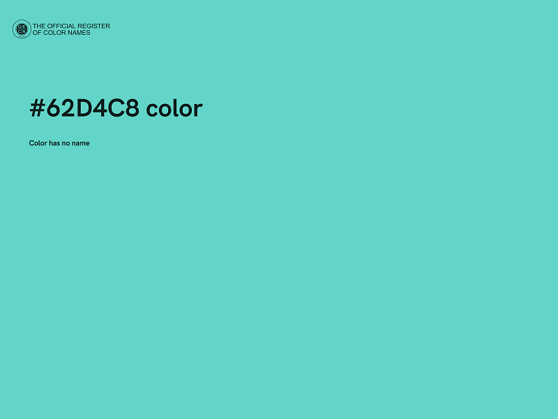 #62D4C8 color image