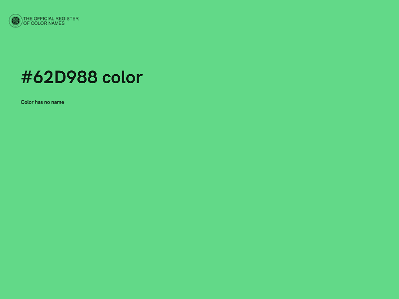 #62D988 color image