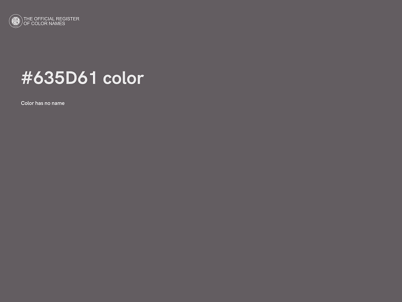 #635D61 color image