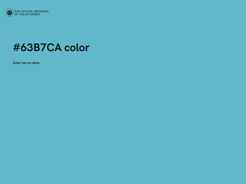 #63B7CA color image