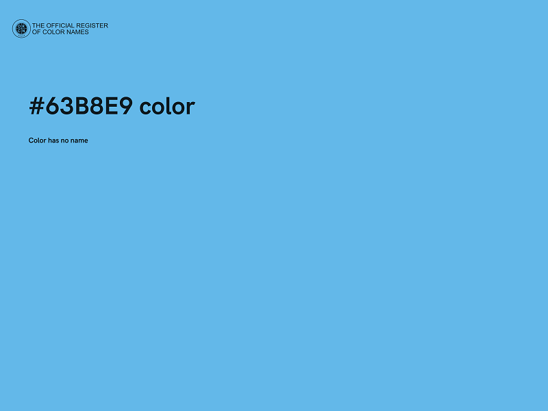 #63B8E9 color image