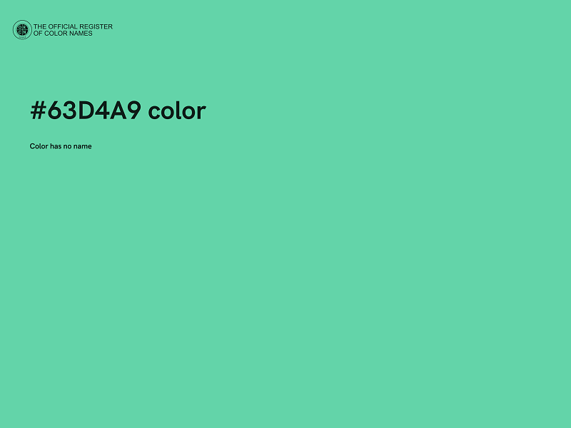 #63D4A9 color image