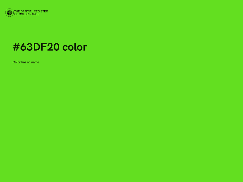 #63DF20 color image