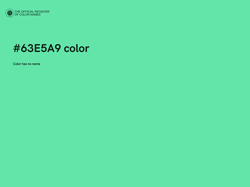 #63E5A9 color image