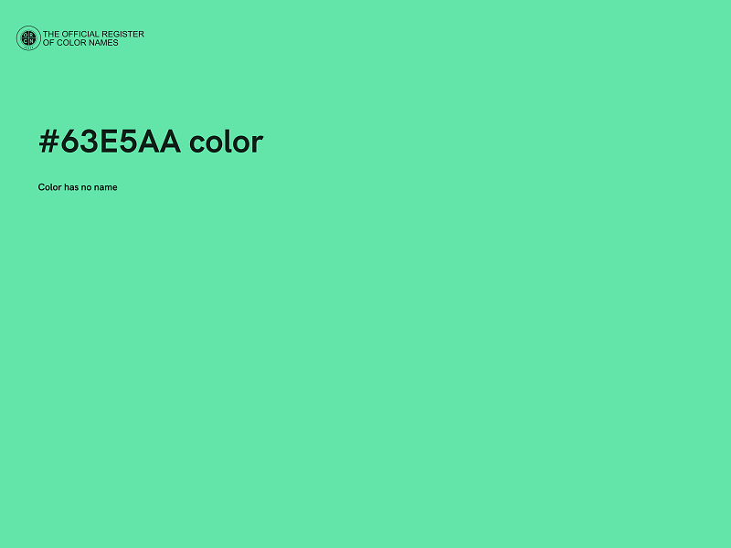 #63E5AA color image